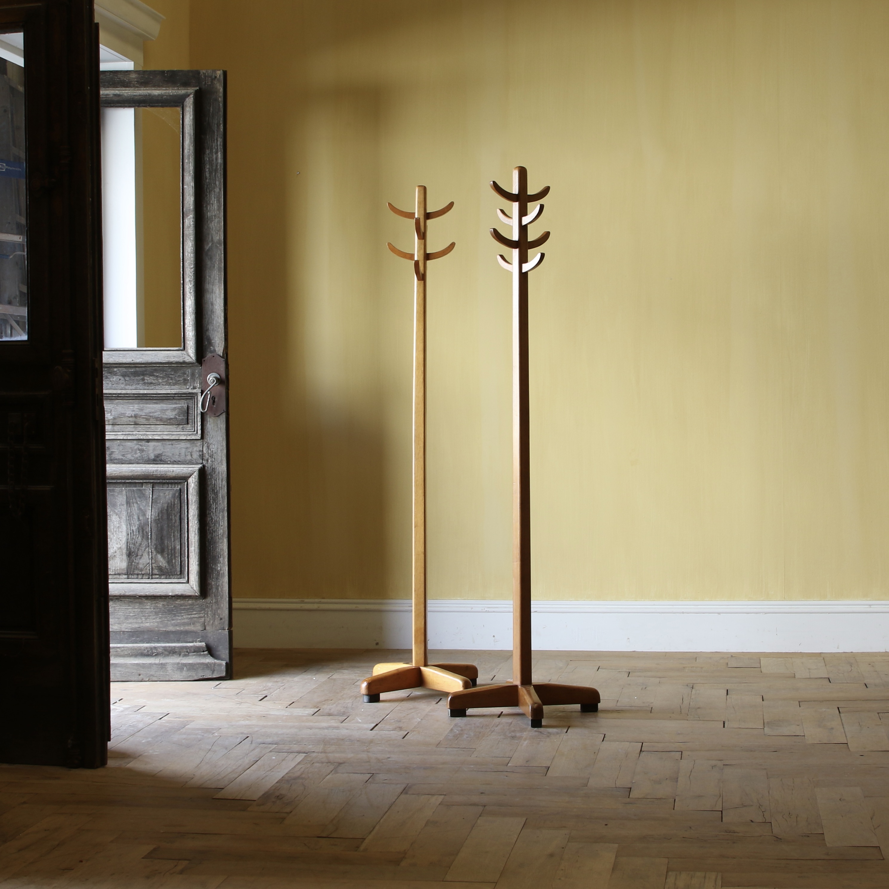 155-94 - Pair of Mid-Century Coat Stands